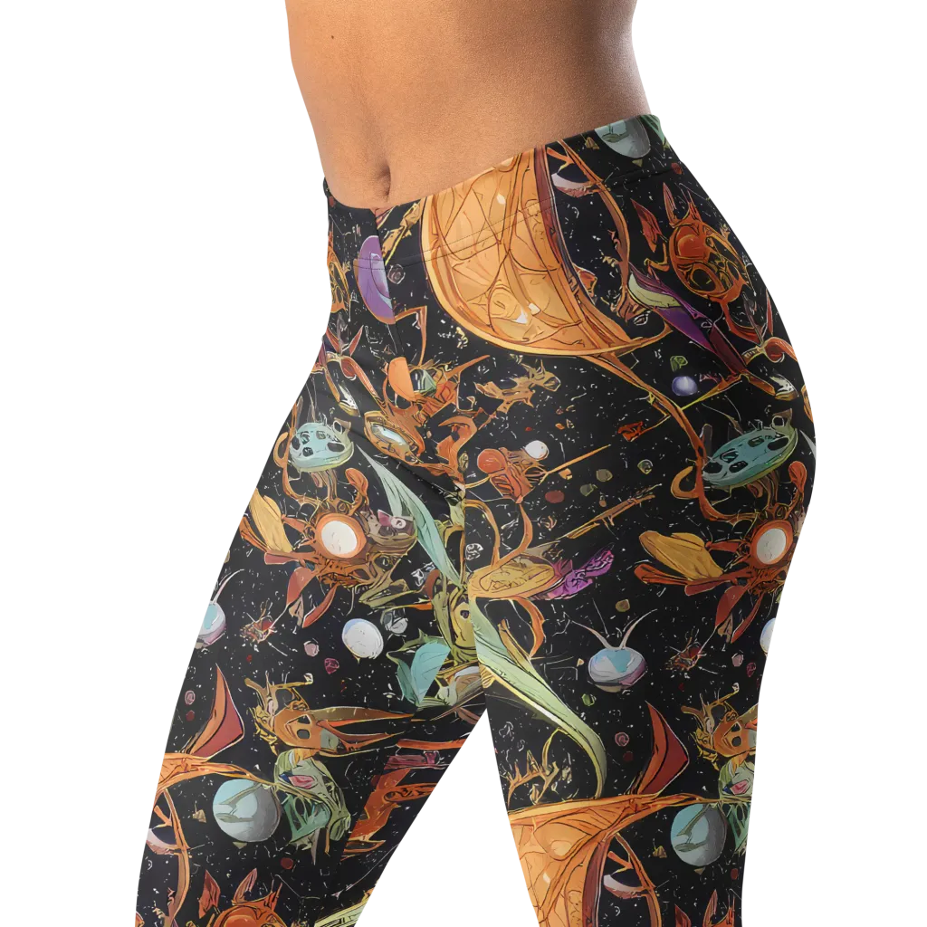 Astral Menagerie on Leggings — Left Front