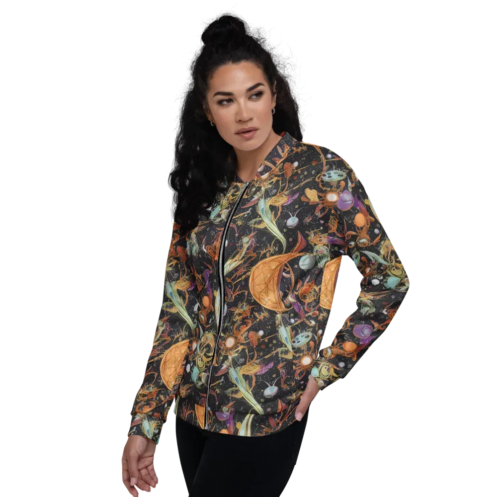 Astral Menagerie on Bomber Jacket — Left