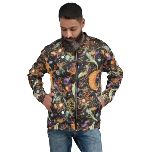 Astral Menagerie on a Bomber Jacket
