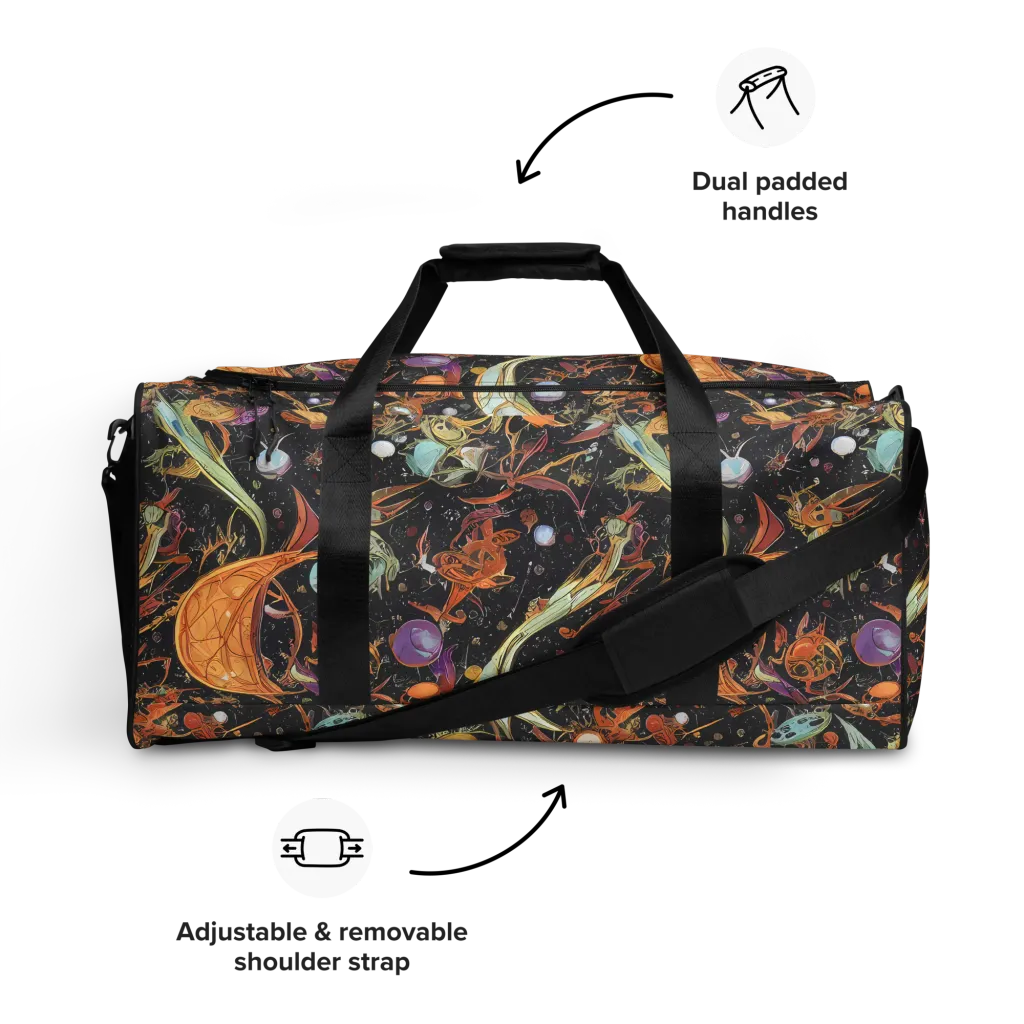 Astral Menagerie on Duffle Bag — Front