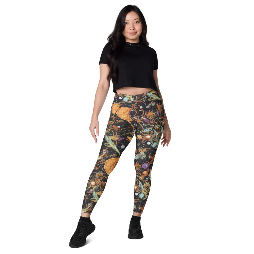 Astral Menagerie on Leggings with Pockets — Front