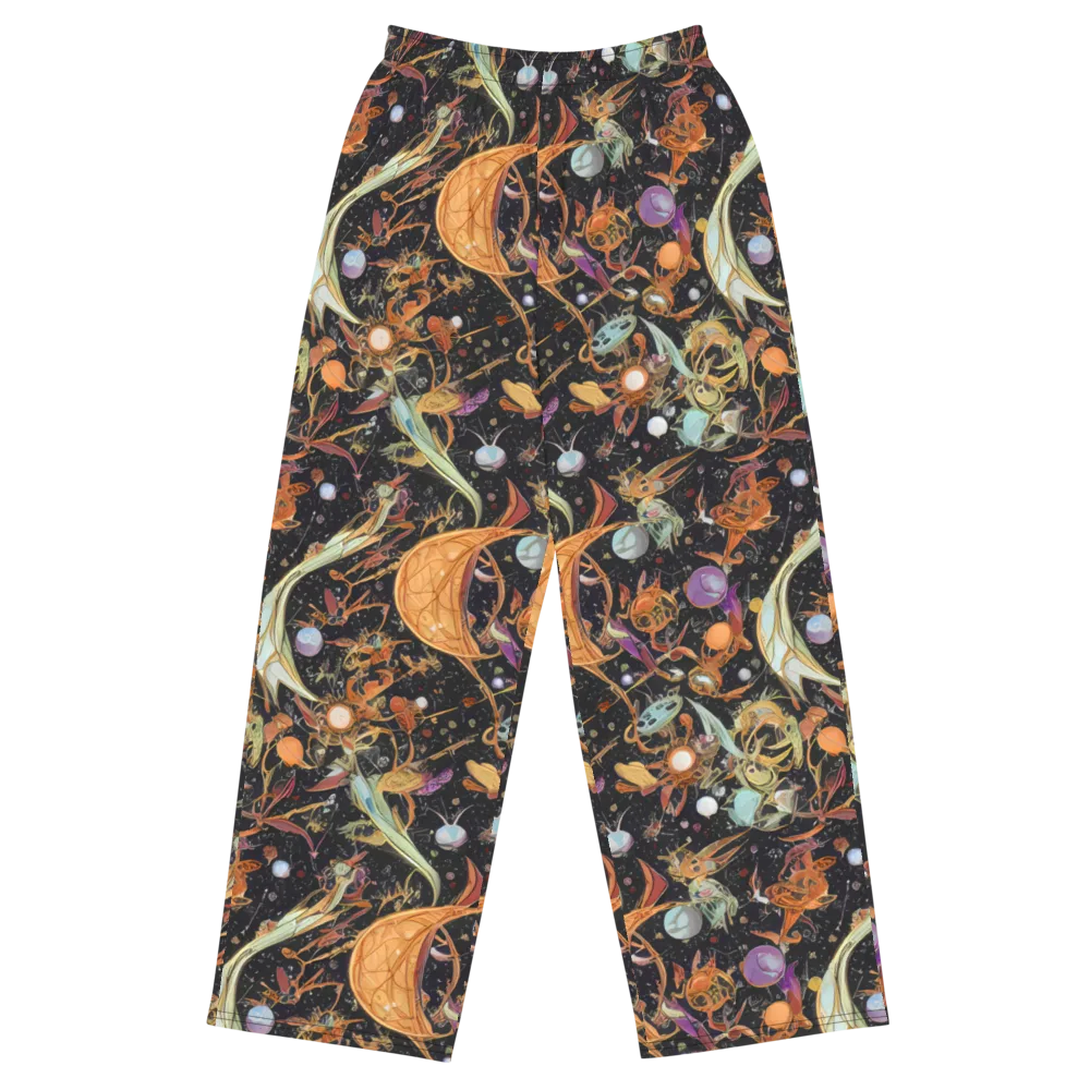 Astral Menagerie on Wide-Leg Pants — Front