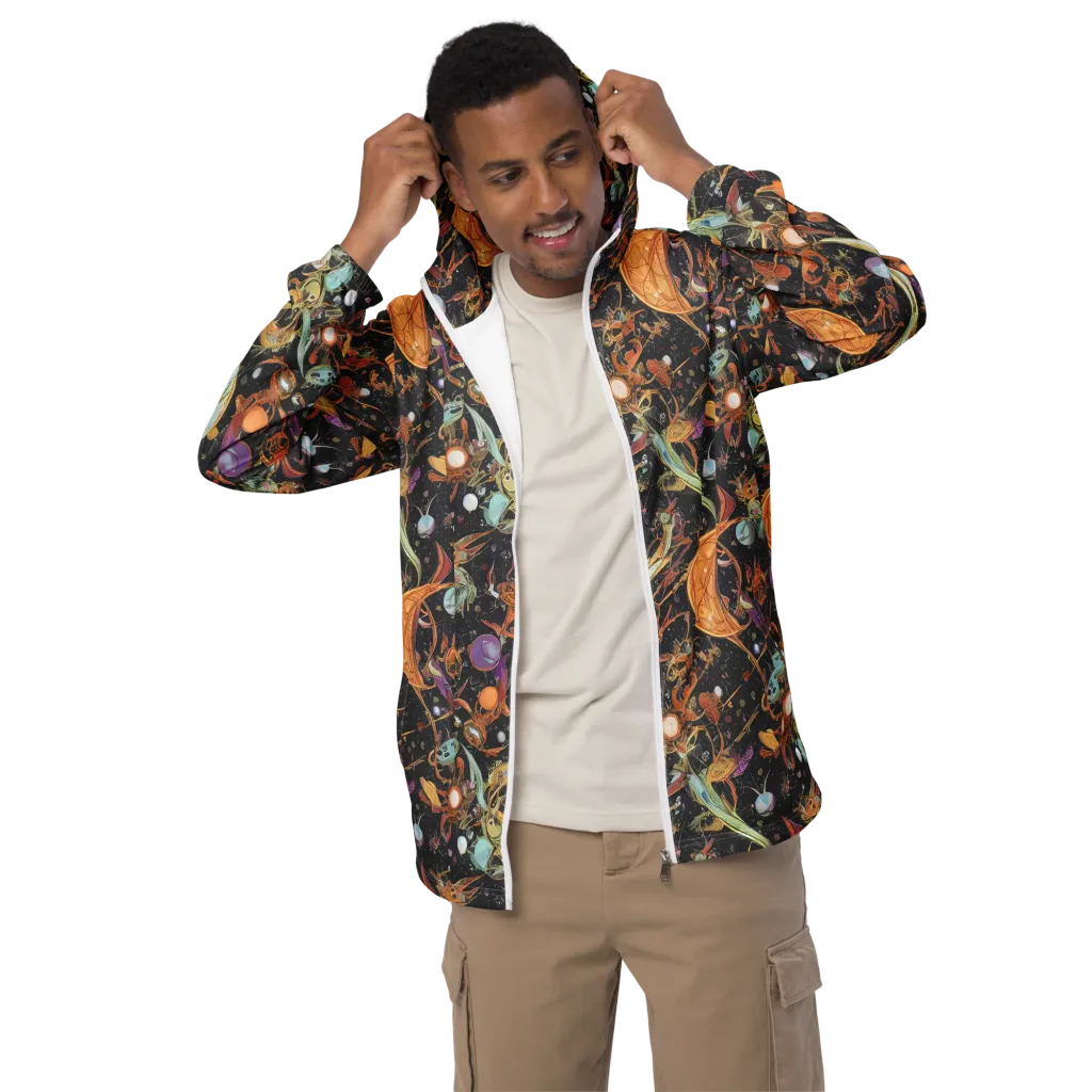 Astral Menagerie on Men's Windbreaker — Front