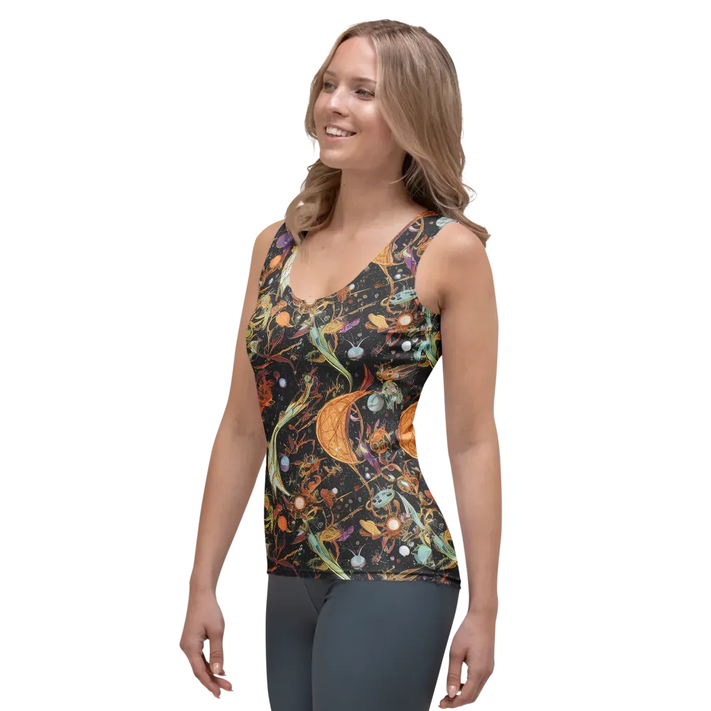 Astral Menagerie on Women's Tank Top — Left Front