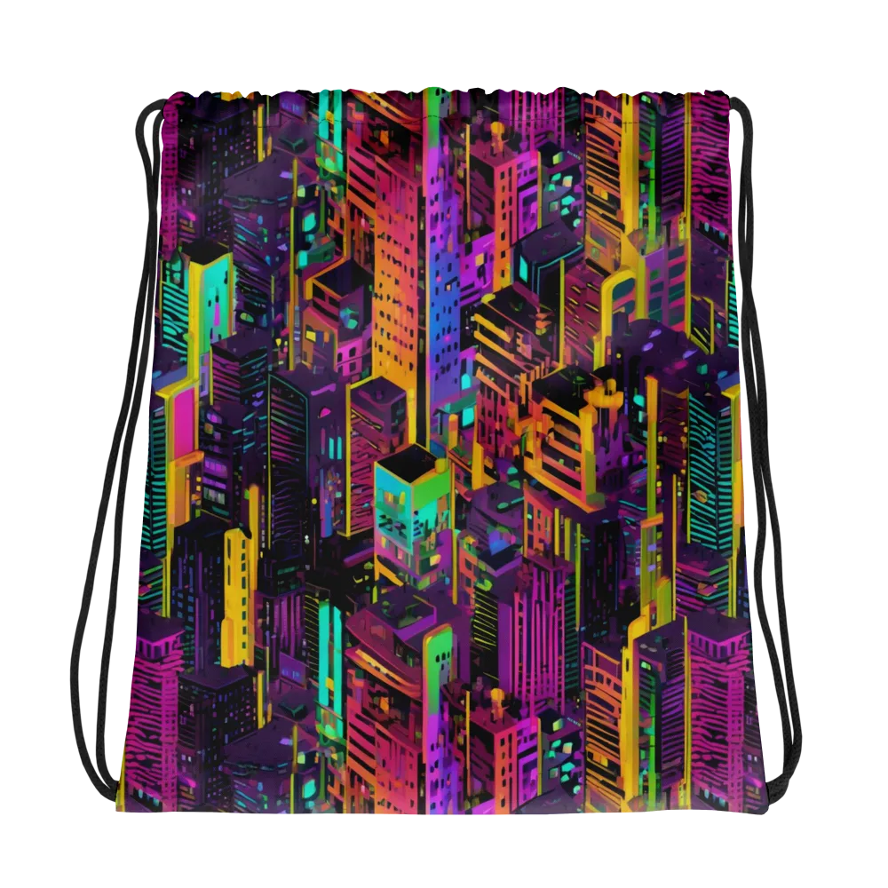 Chromatic Skyline on Drawstring Bag — Photo
