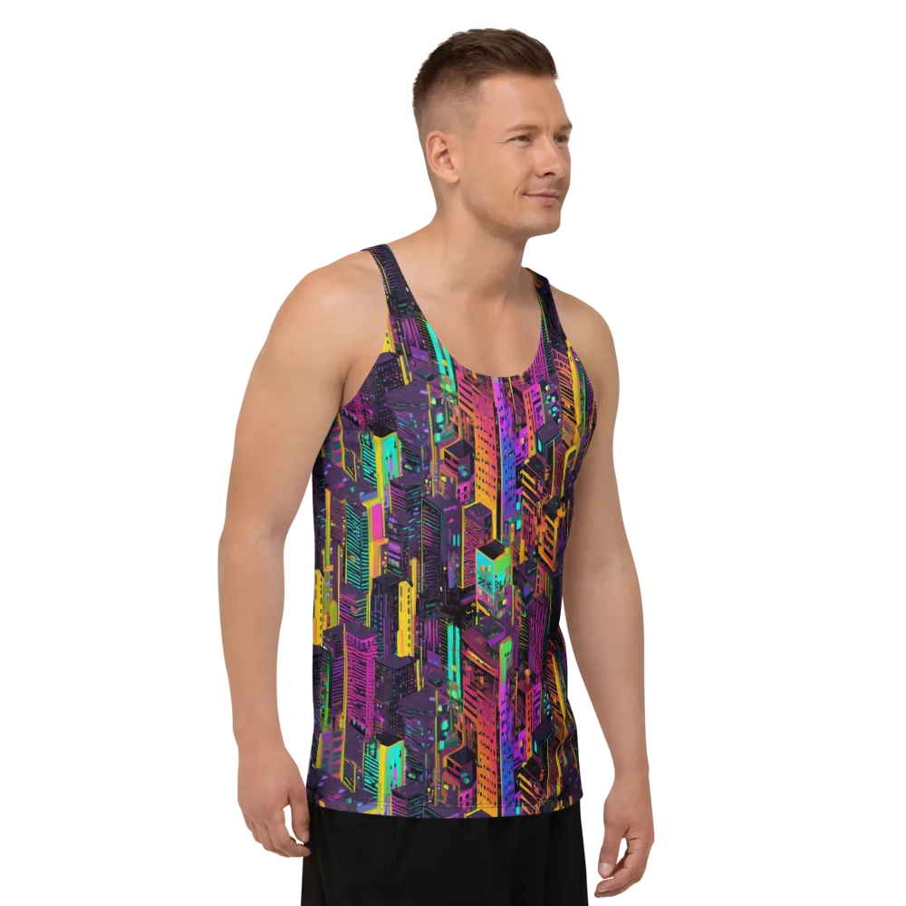 Chromatic Skyline on Men's Tank Top — Right Front