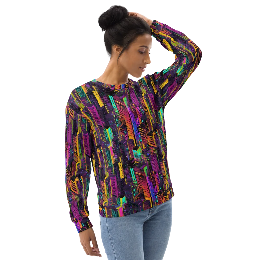 Chromatic Skyline on Sweatshirt — Right Front