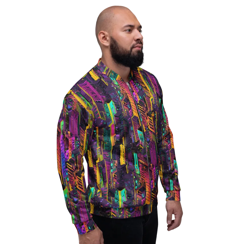 Chromatic Skyline on Bomber Jacket — Right
