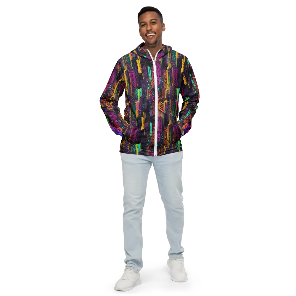 Chromatic Skyline on Men's Windbreaker — Front