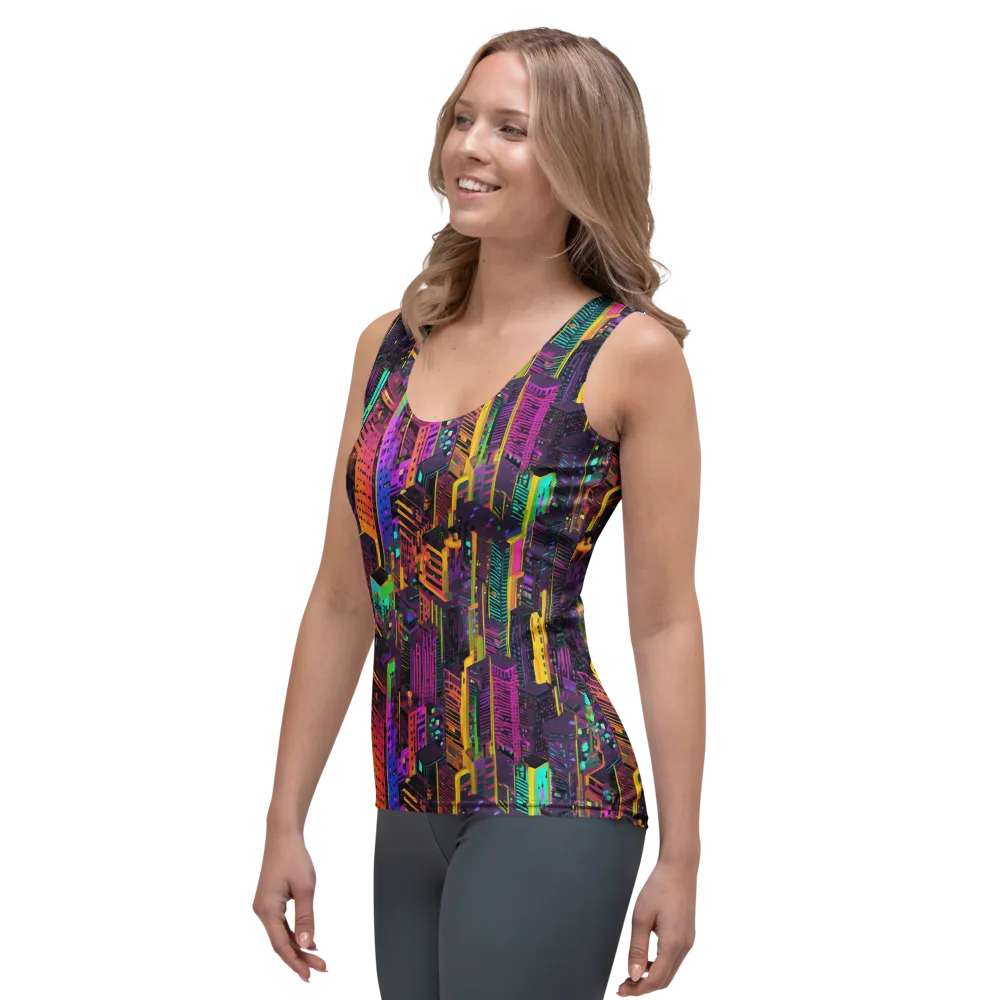 Chromatic Skyline on Women's Tank Top — Left Front