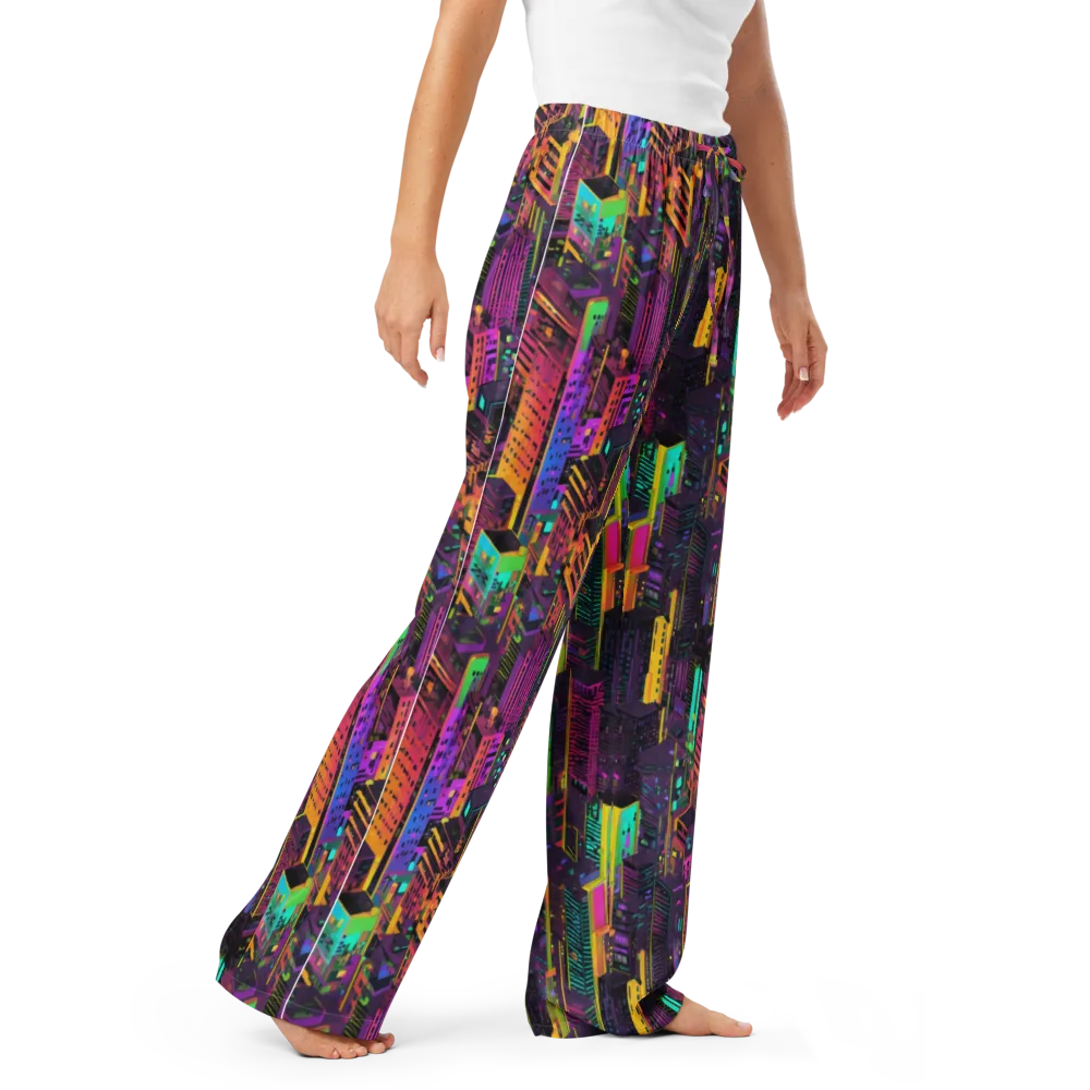 Chromatic Skyline on Women's Pajama Pants — Right Front