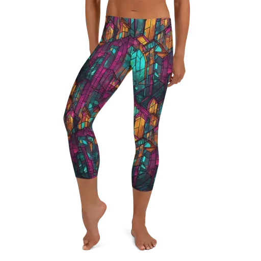 Electric Cloister on a Capri Leggings