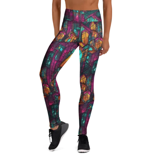 Electric Cloister on a Yoga Leggings