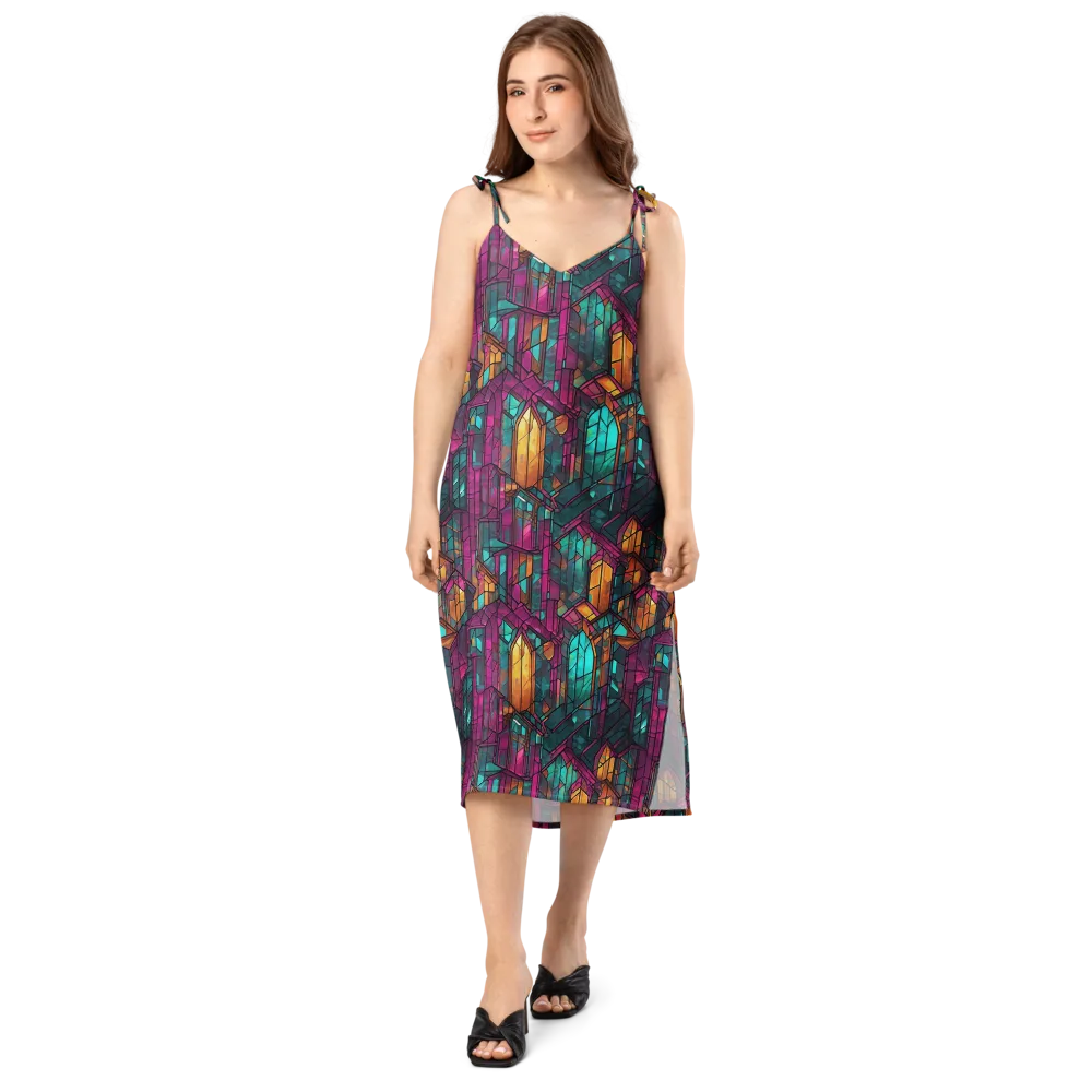 Electric Cloister on Slip Dress — Front