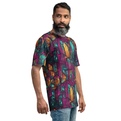 Electric Cloister on a Men's Crew Neck T-Shirt