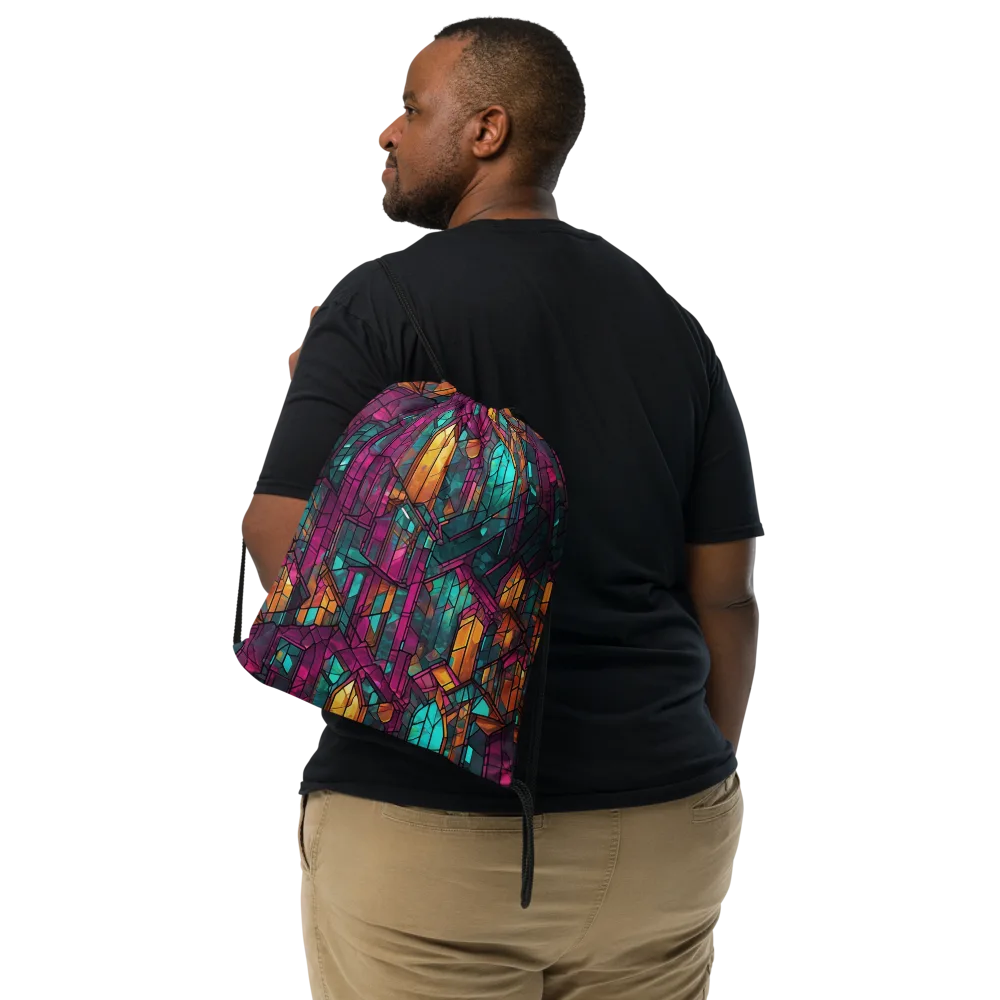 Electric Cloister on Drawstring Bag — Front