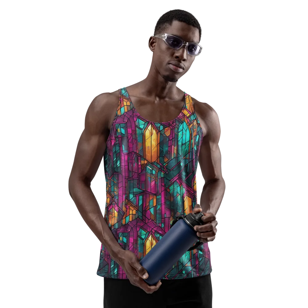 Electric Cloister on Men's Tank Top — Front