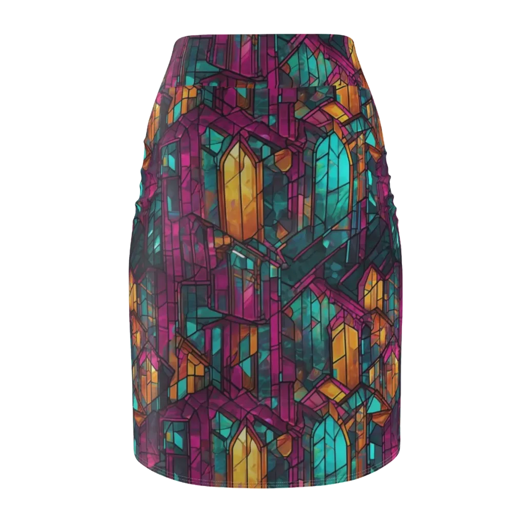 Electric Cloister on Pencil Skirt — Back