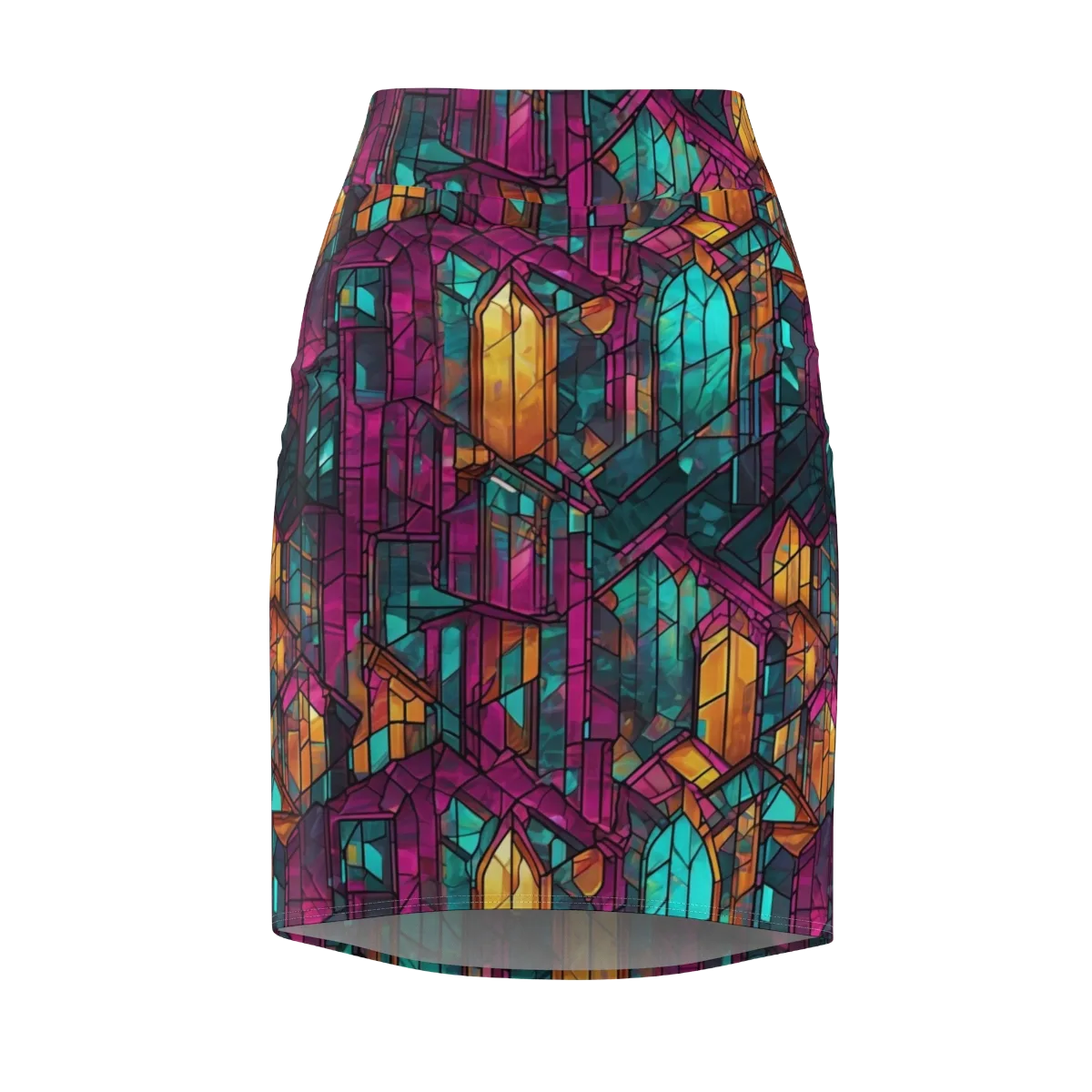 Electric Cloister on Pencil Skirt — Front