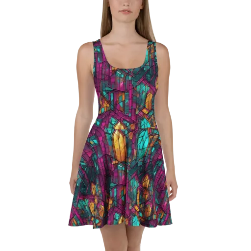 Electric Cloister on a Skater Dress