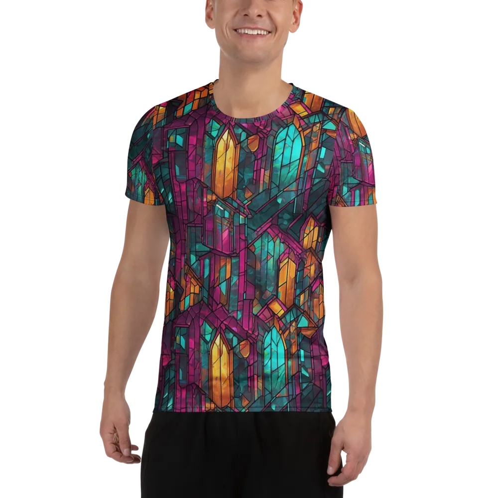 Electric Cloister on Men's Athletic T-Shirt — Front