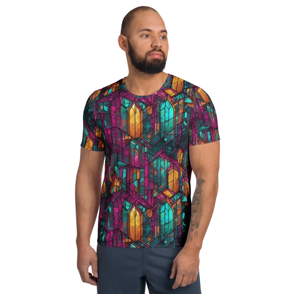 Electric Cloister on Men's Athletic T-Shirt — Front