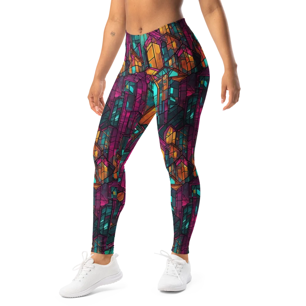 Electric Cloister on Leggings — Left Front