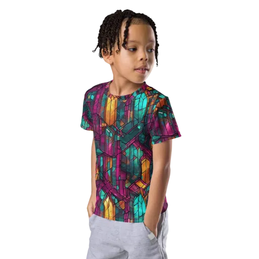 Electric Cloister on a Kids Crew Neck T-Shirt