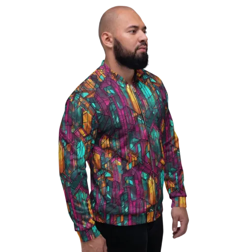 Electric Cloister on a Bomber Jacket