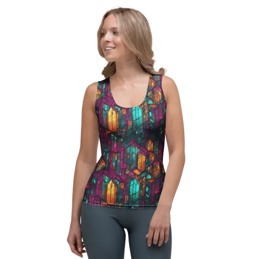 Electric Cloister on a Women's Tank Top