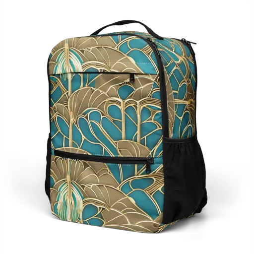Gilded Art Nouveau on a Utility Backpack