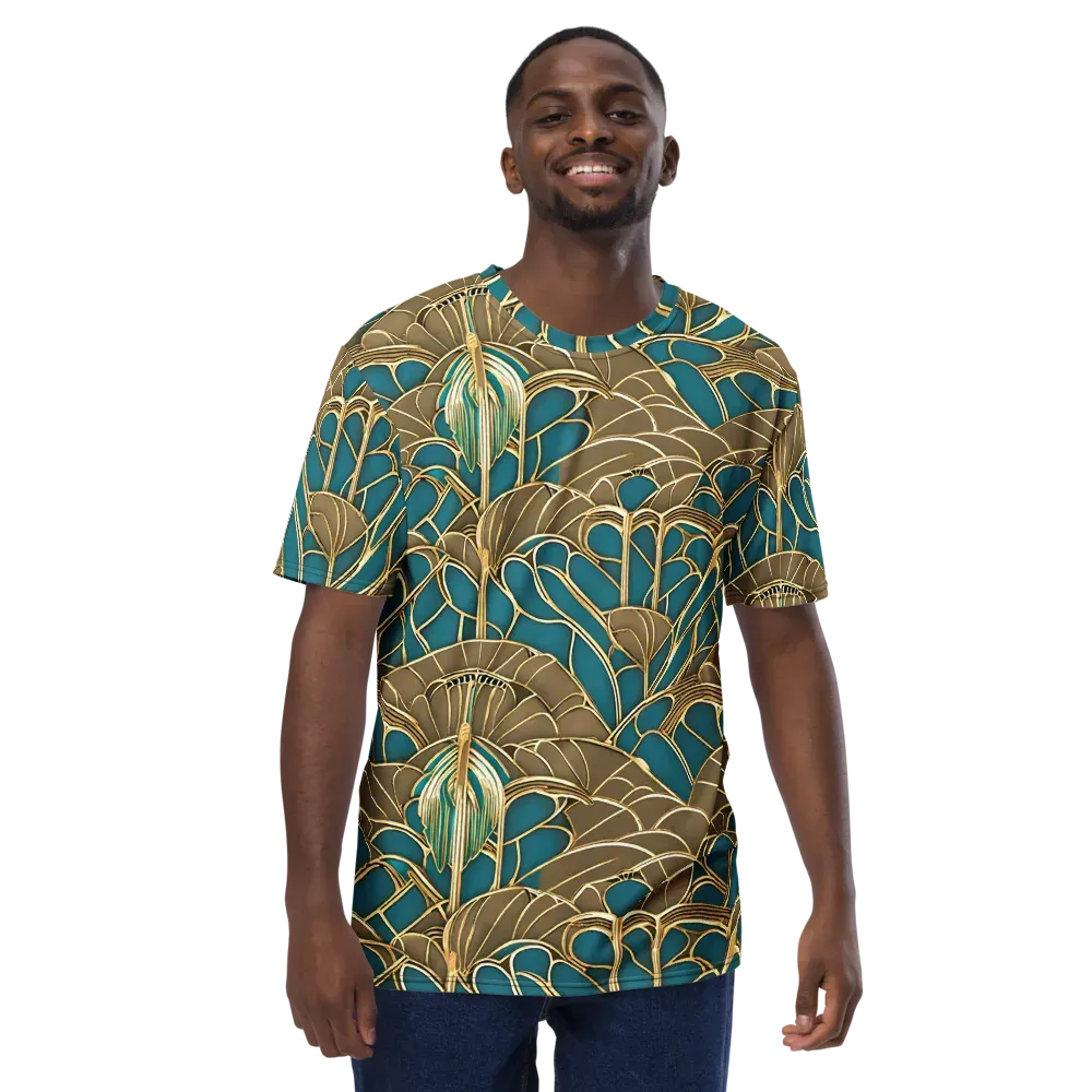 Gilded Art Nouveau on Men's Crew Neck T-Shirt — Front