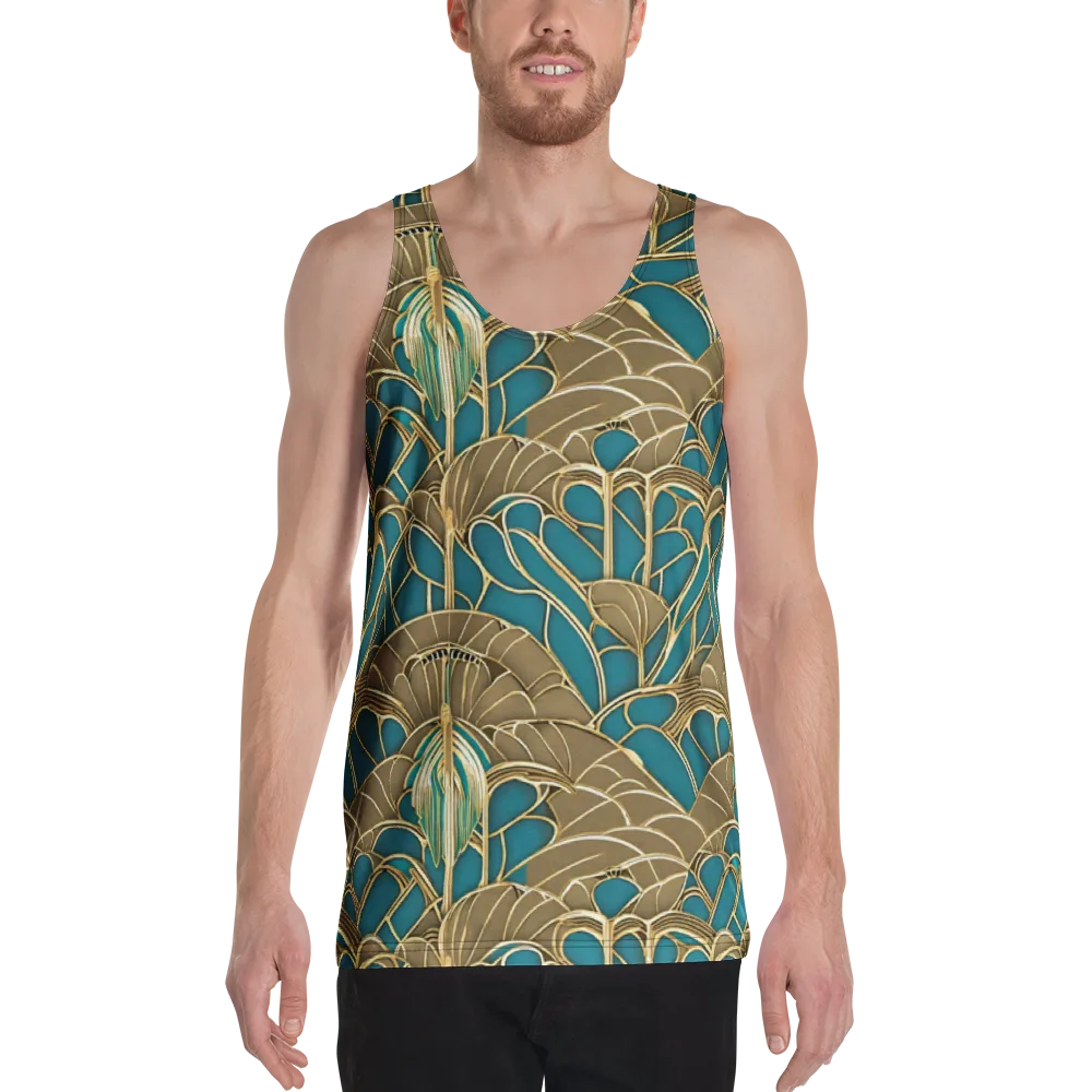 Gilded Art Nouveau on Men's Tank Top — Front