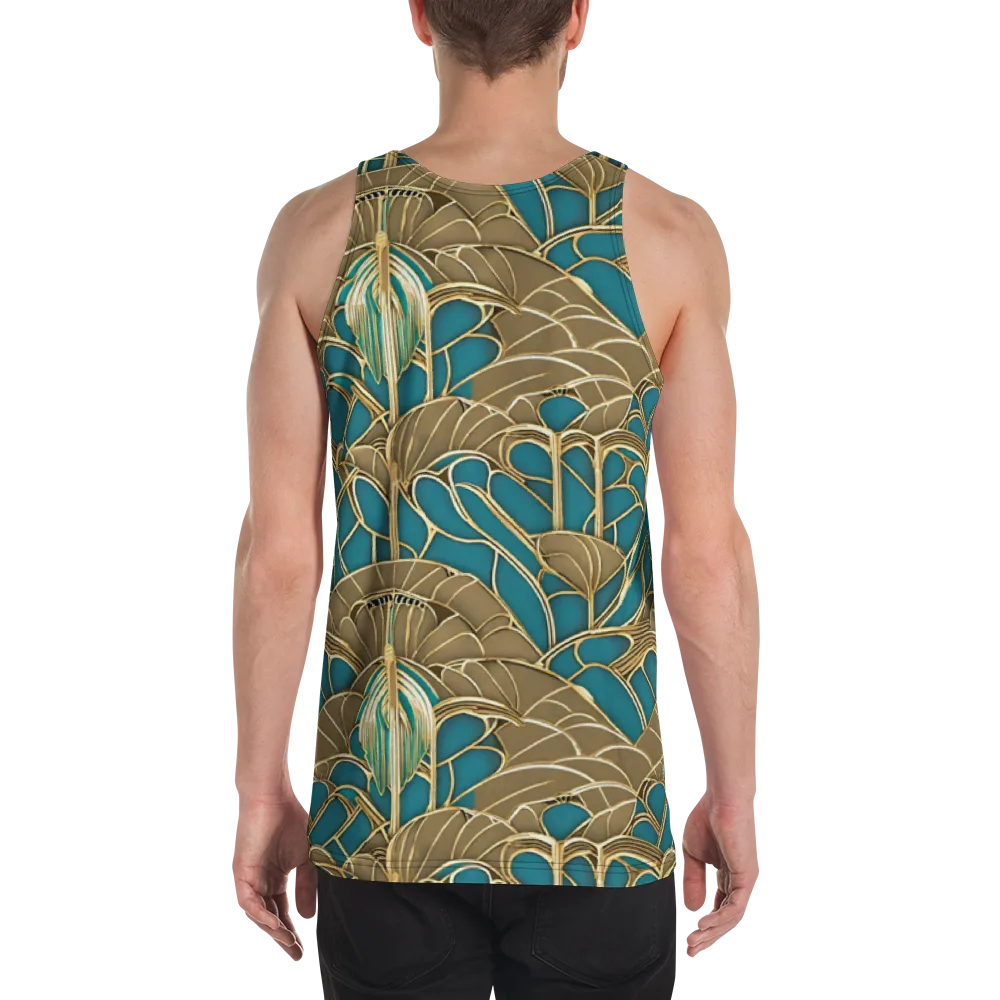 Gilded Art Nouveau on Men's Tank Top — Back