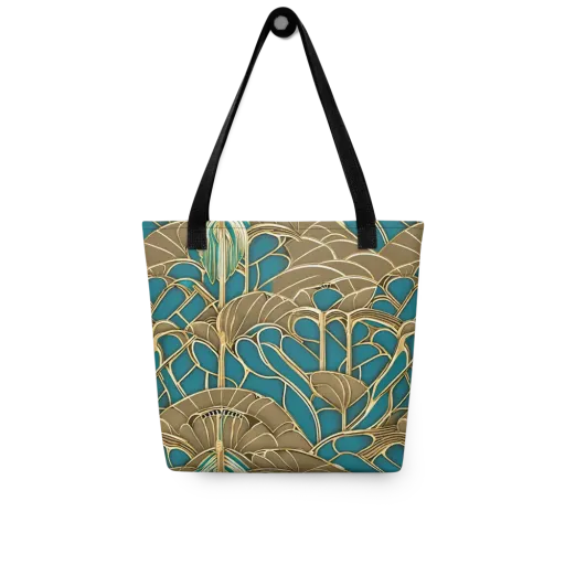 Gilded Art Nouveau on a Tote Bag