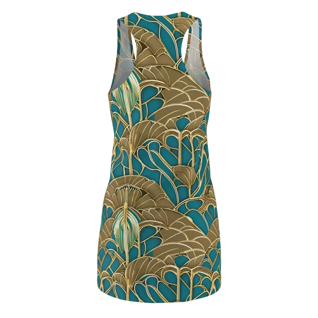 Gilded Art Nouveau on Racerback Dress — Back