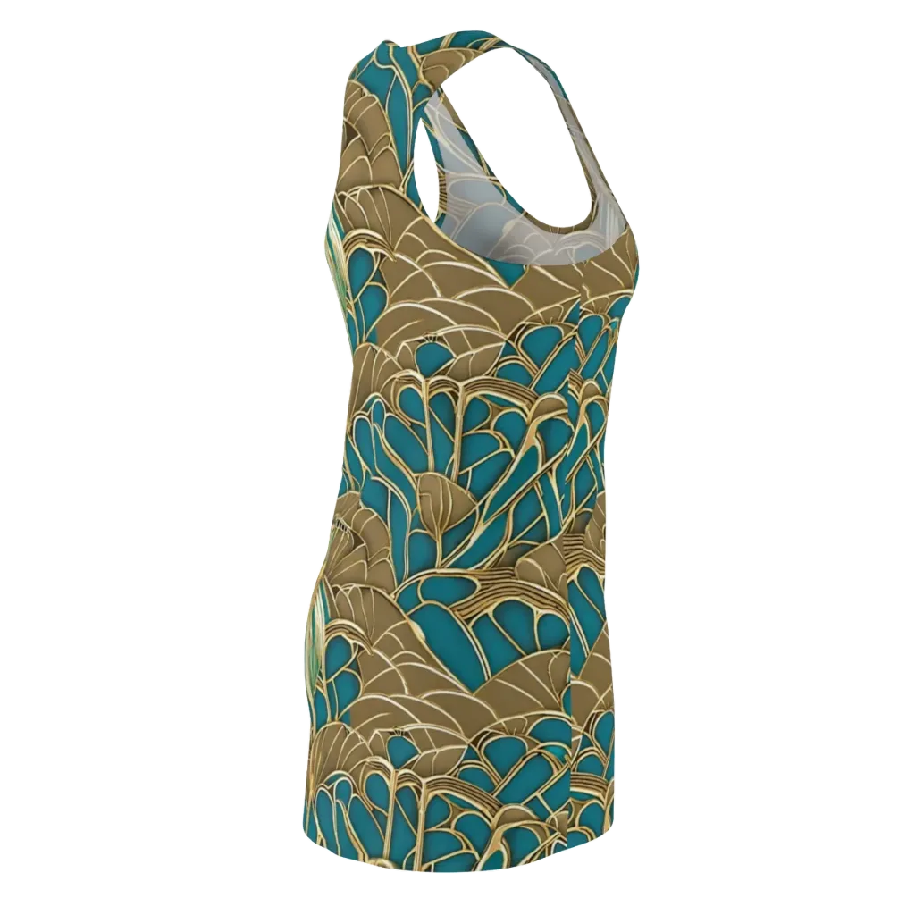 Gilded Art Nouveau on Racerback Dress — Back Side