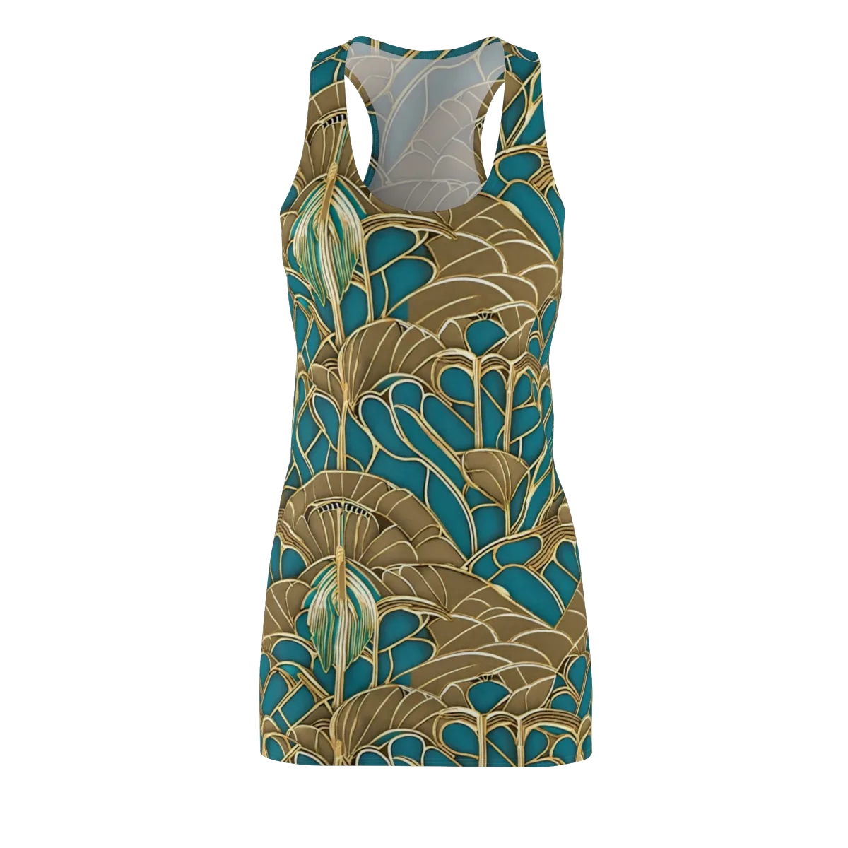 Gilded Art Nouveau on Racerback Dress — Front