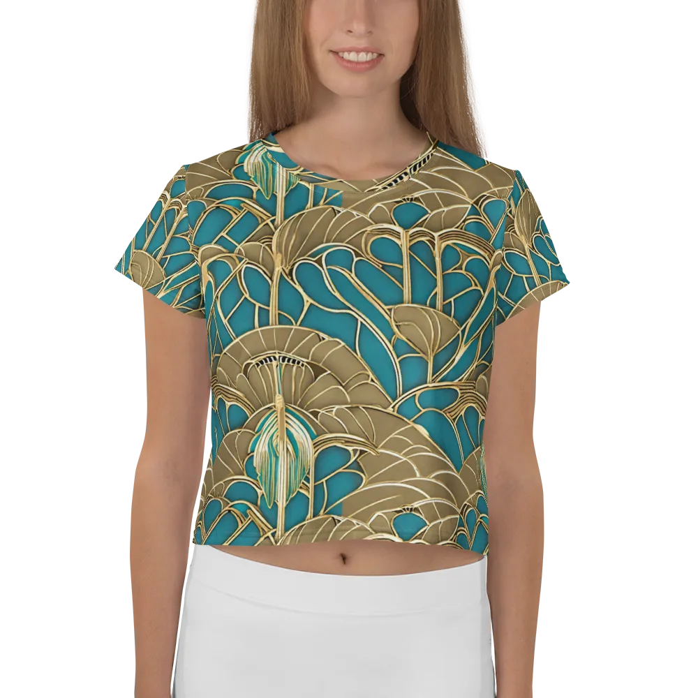 Gilded Art Nouveau on Crop Tee — Front