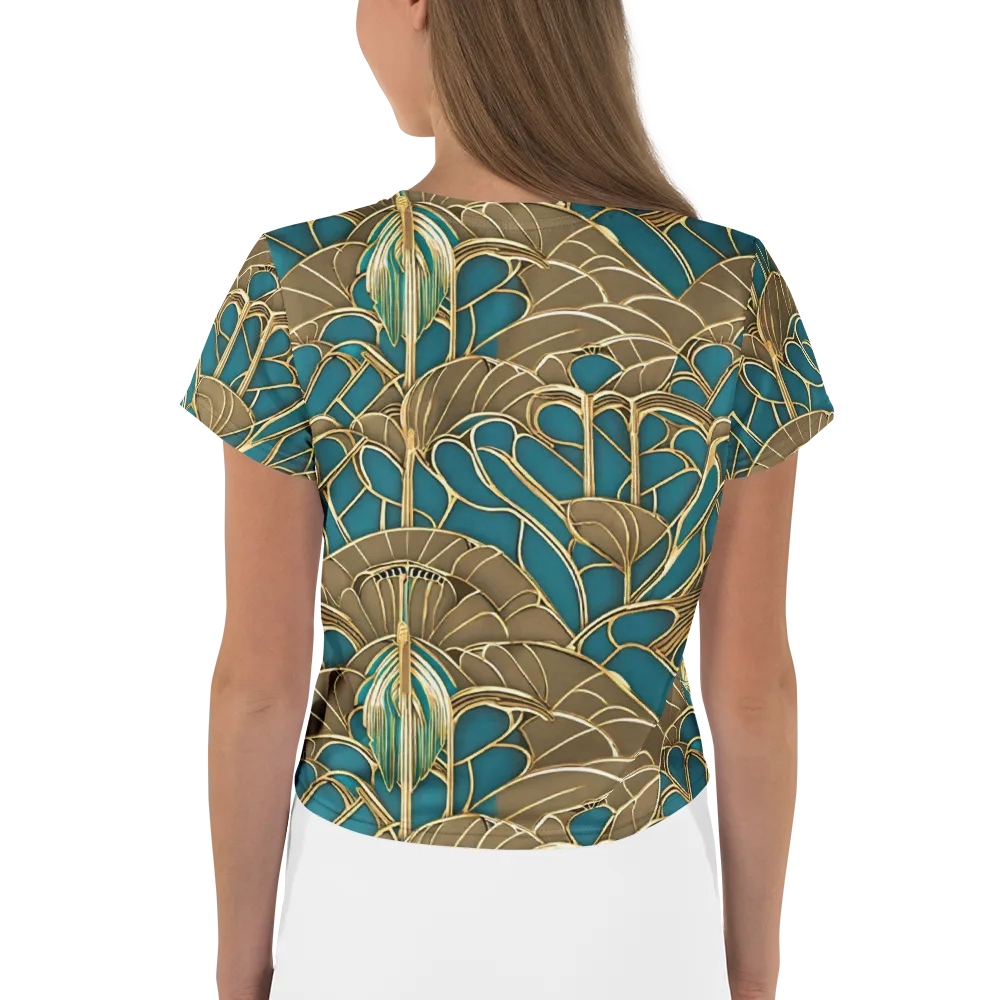 Gilded Art Nouveau on Crop Tee — Back