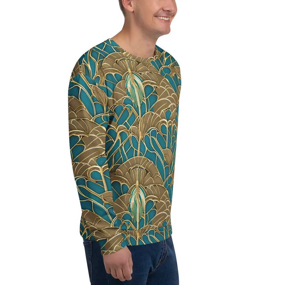 Gilded Art Nouveau on Sweatshirt — Right Front