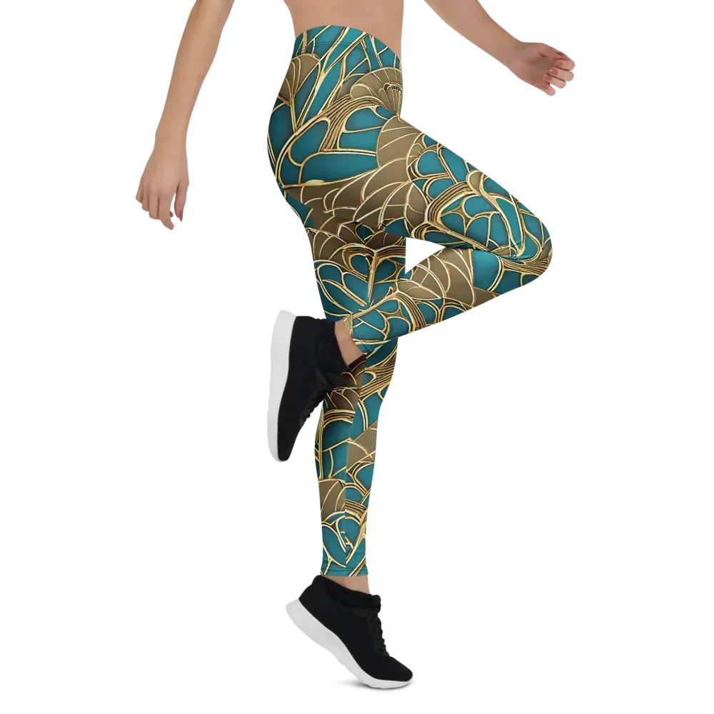 Gilded Art Nouveau on Leggings — Right