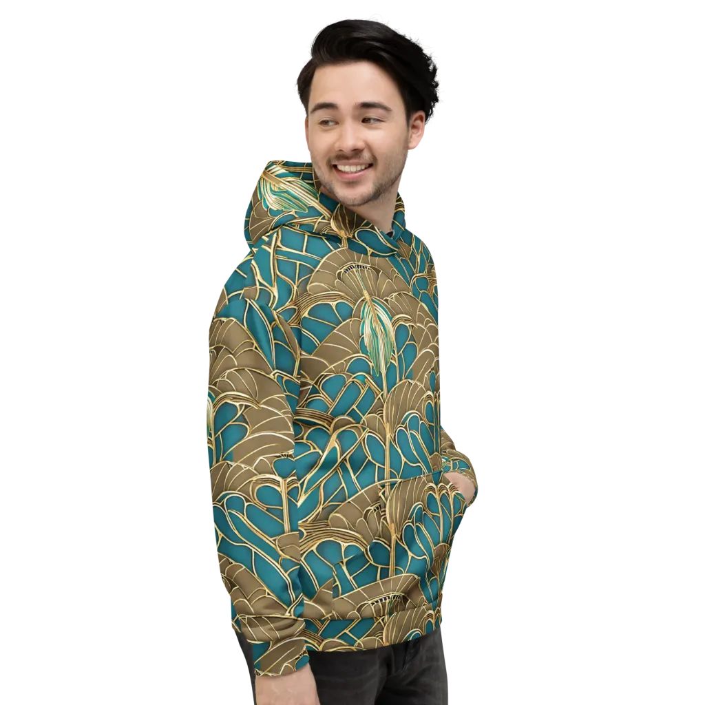 Gilded Art Nouveau on Hoodie — Right