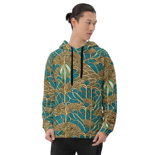 Gilded Art Nouveau on a Hoodie