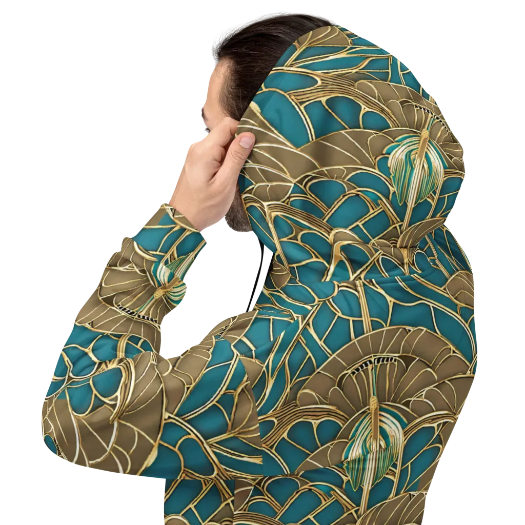 Gilded Art Nouveau on Hoodie — Back