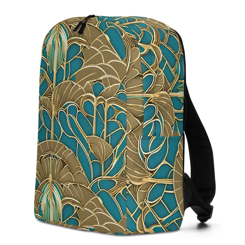 Gilded Art Nouveau on Minimalist Backpack — Left