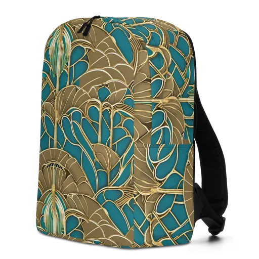 Gilded Art Nouveau on a Minimalist Backpack