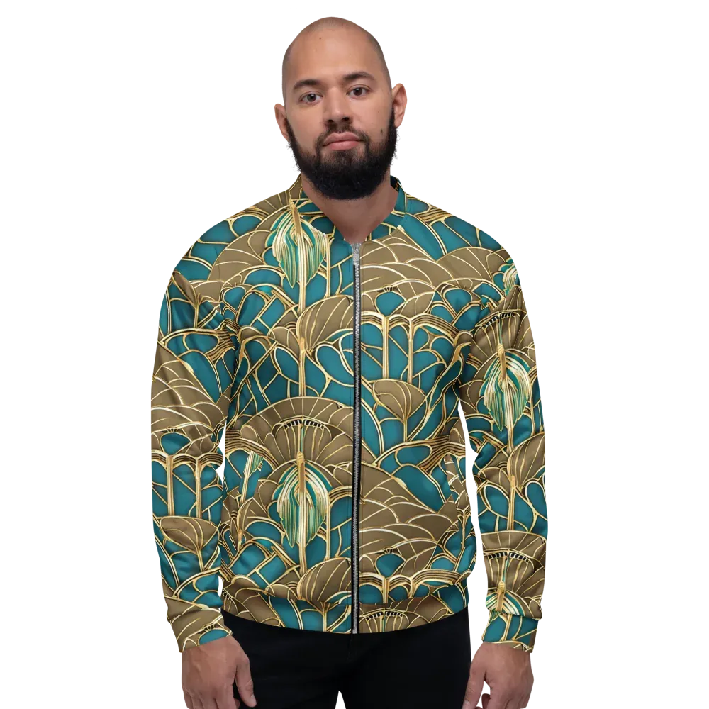 Gilded Art Nouveau on Bomber Jacket — Front