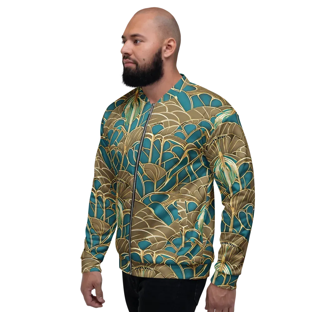 Gilded Art Nouveau on Bomber Jacket — Left