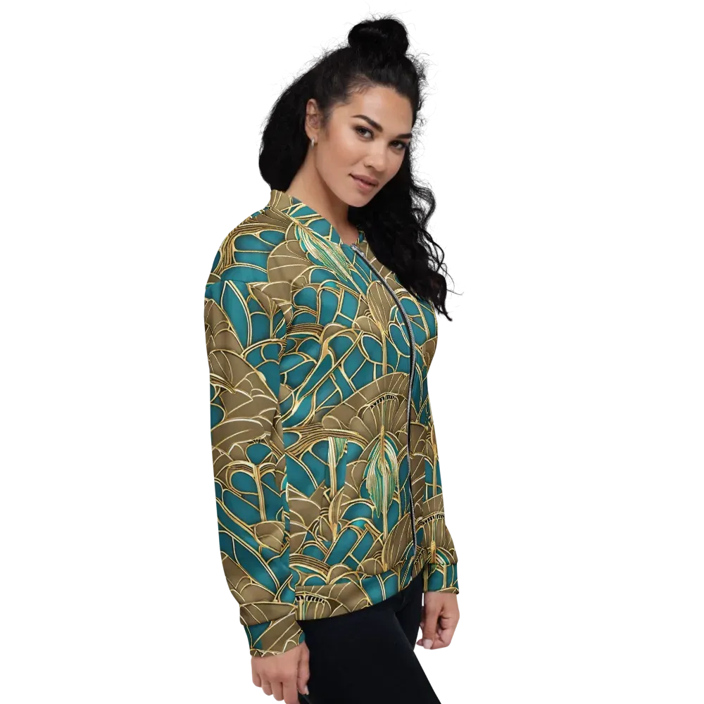 Gilded Art Nouveau on Bomber Jacket — Right